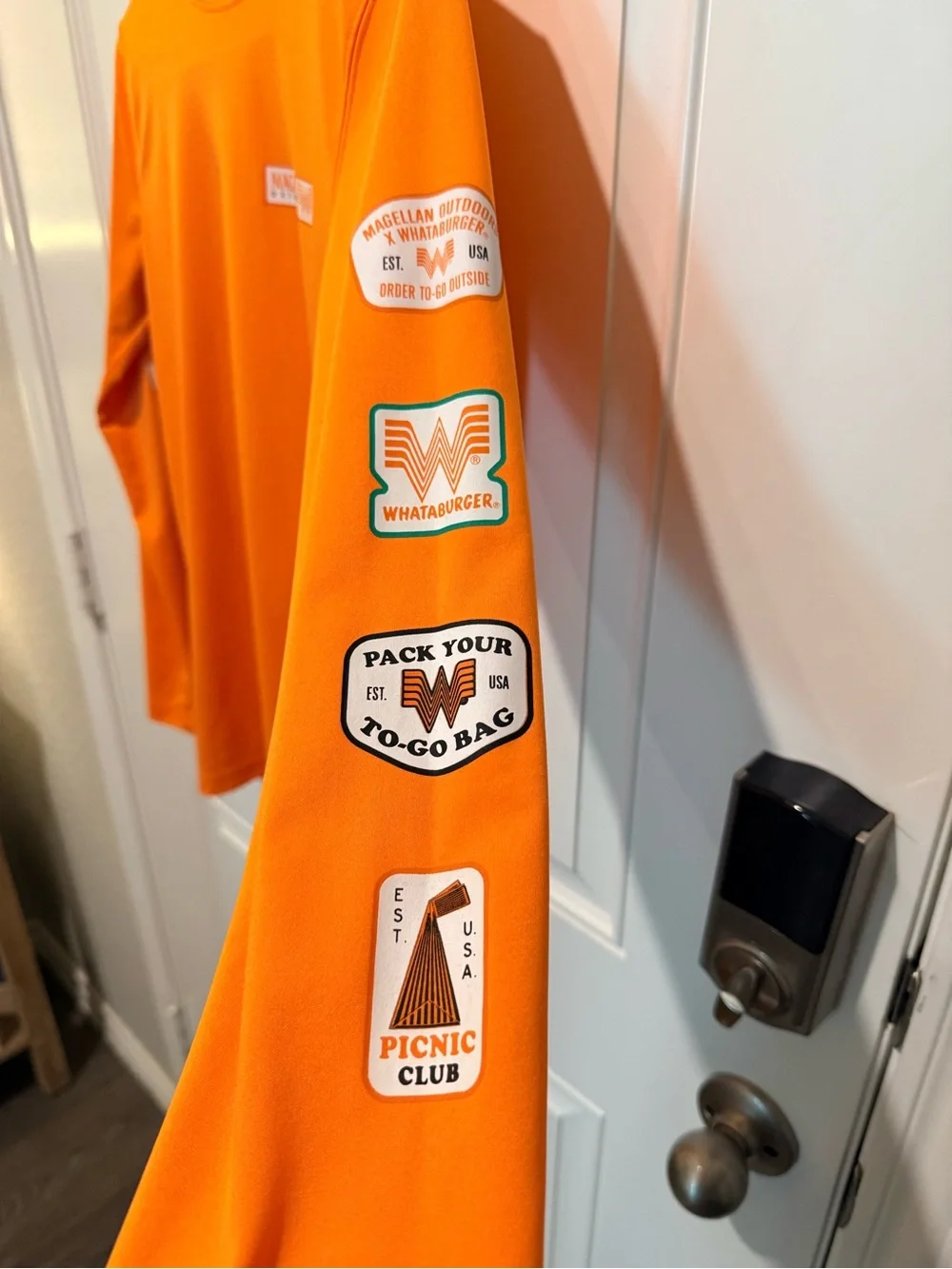 Magellan Outdoors Long-Sleeve Performance Tee - Bright Orange